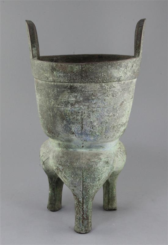 A large Chinese archaic bronze tripod steamer vessel, Yan, Western Zhou dynasty, 10th-9th century B.C., 44cm